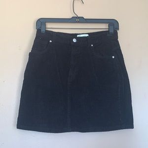 Zara High-Rise Corduroy Skirt